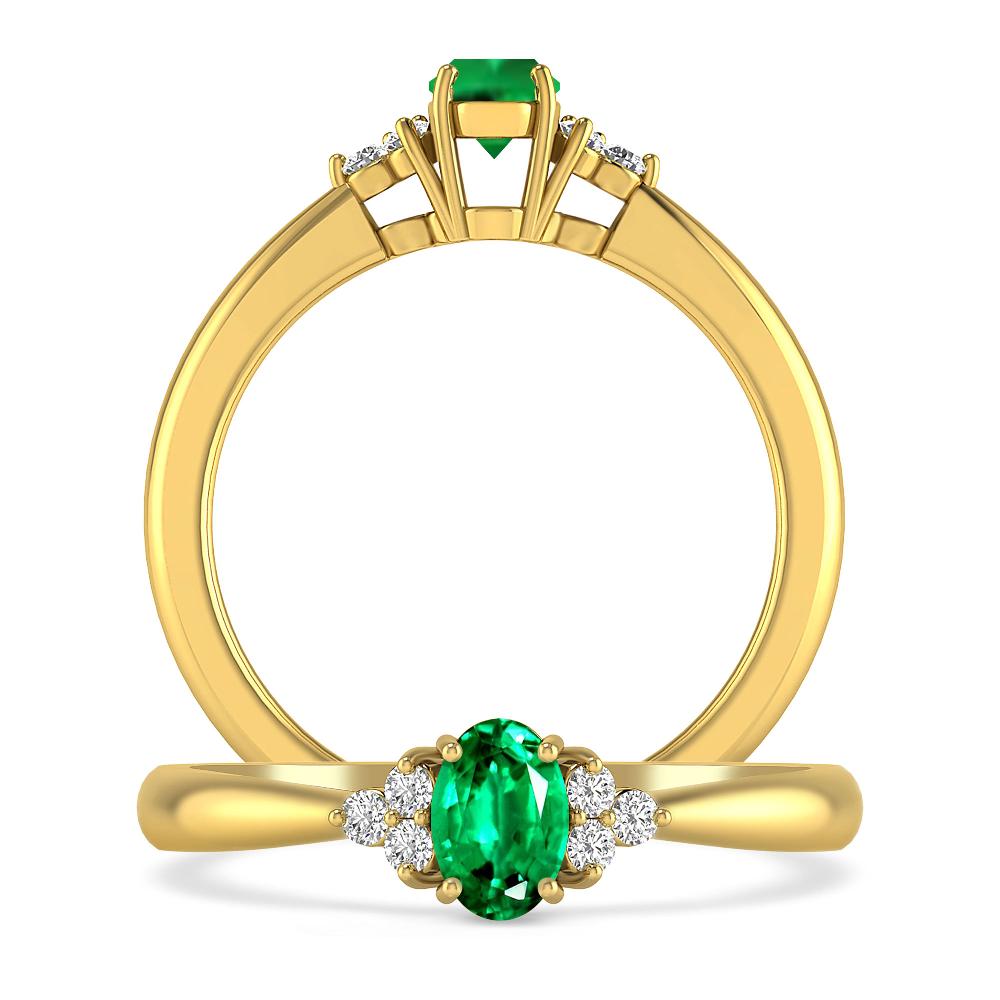 Yellow Gold - Emerald