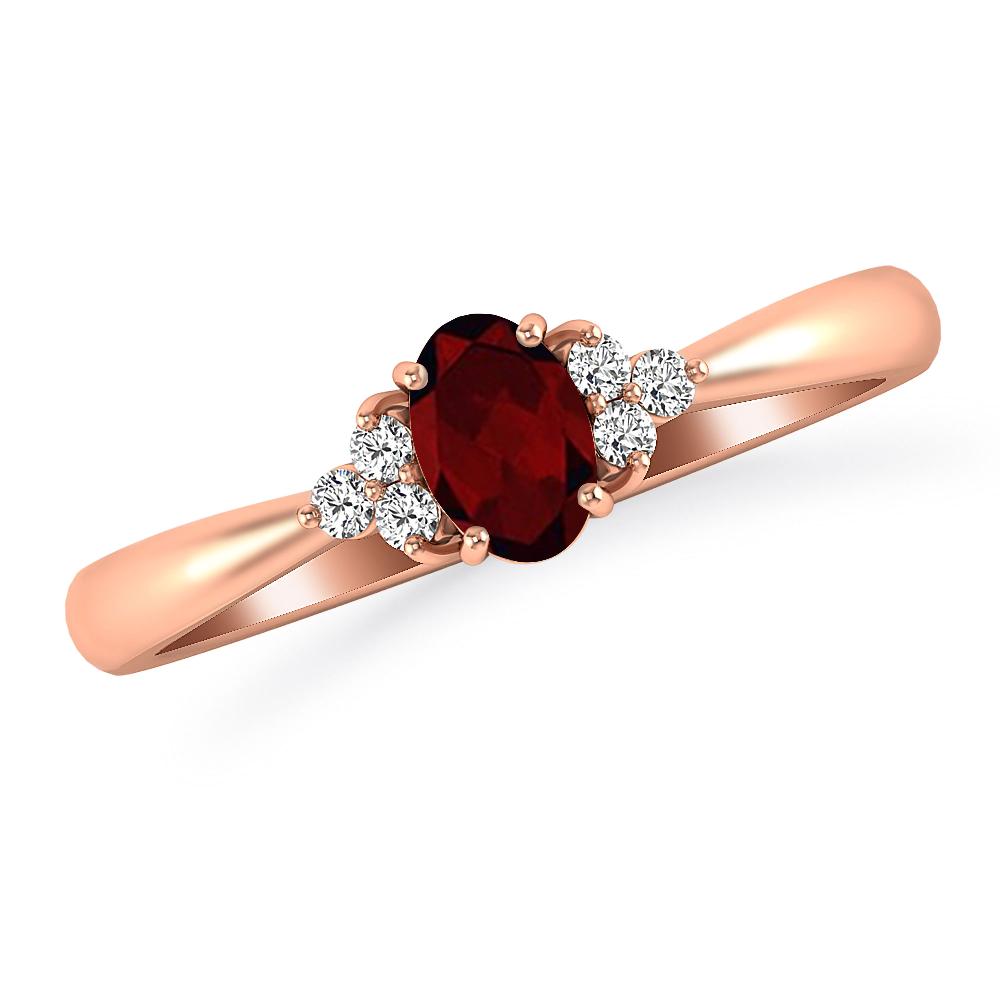 Rose Gold - Garnet