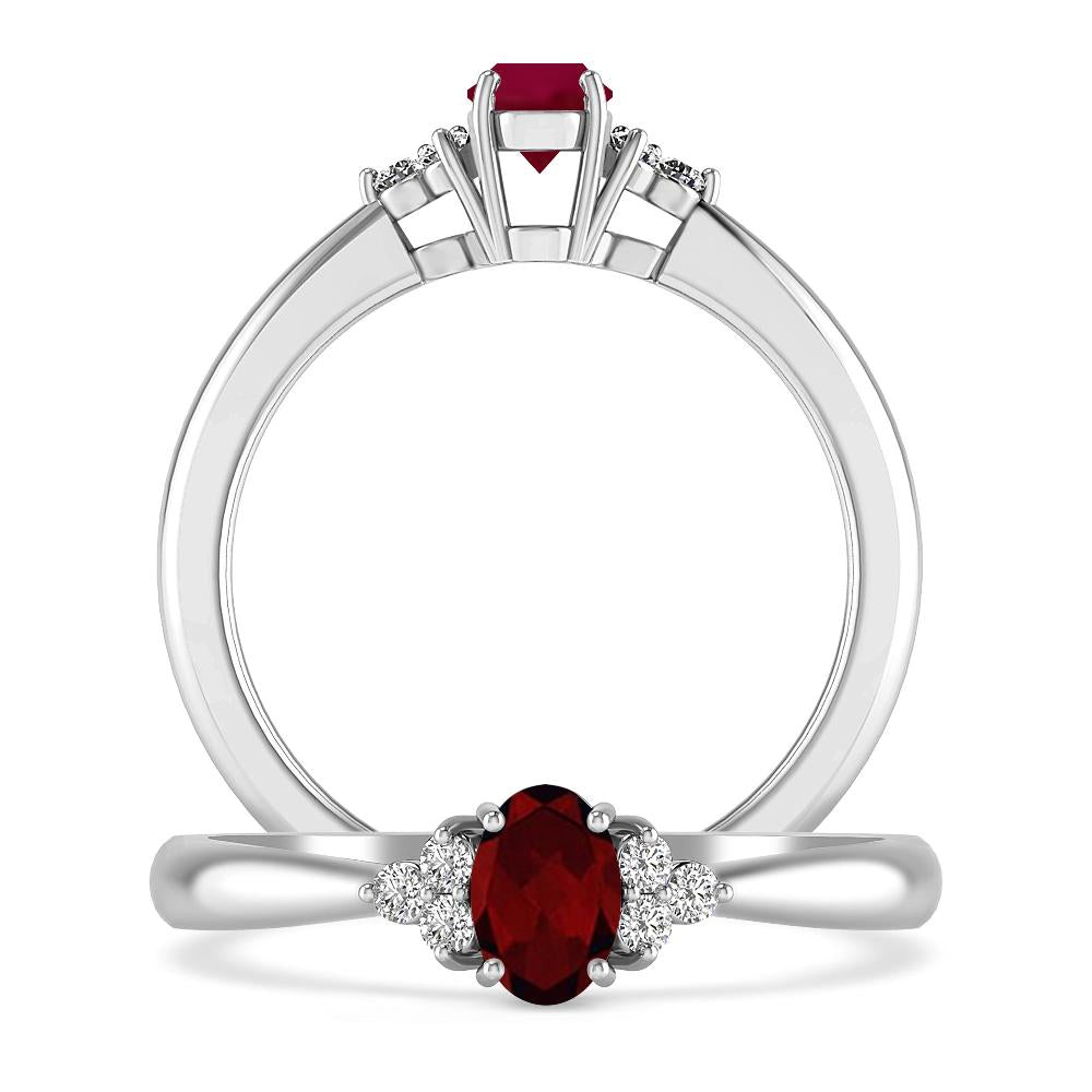 White Gold - Garnet