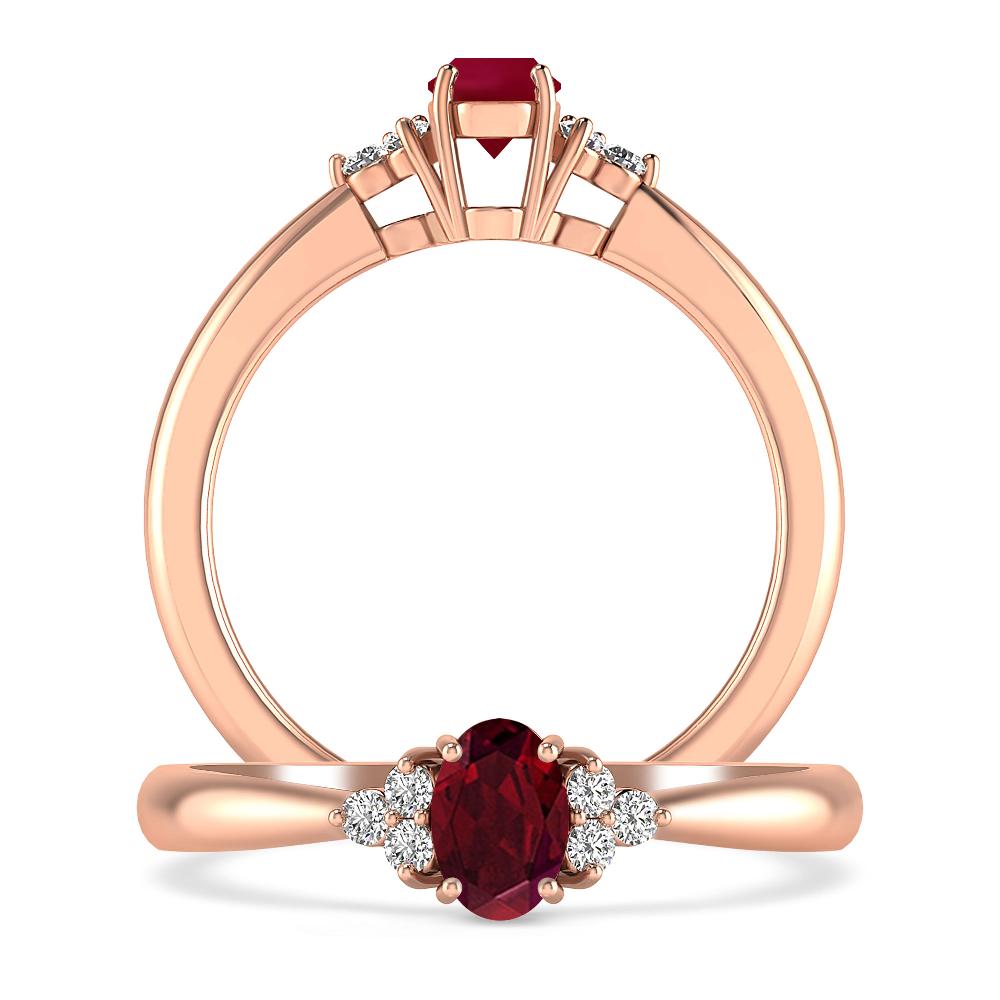 Rose Gold - Garnet