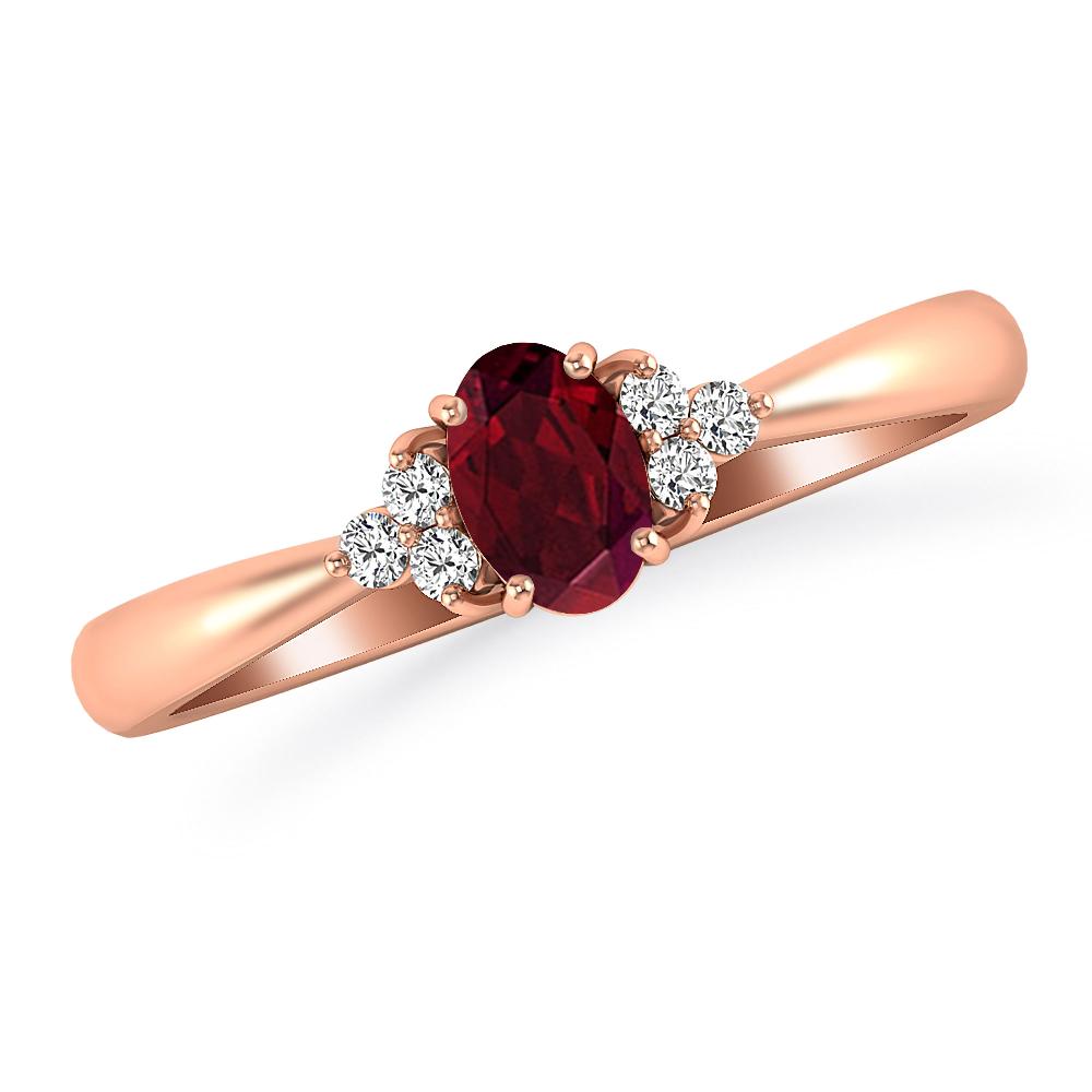 Rose Gold - Garnet