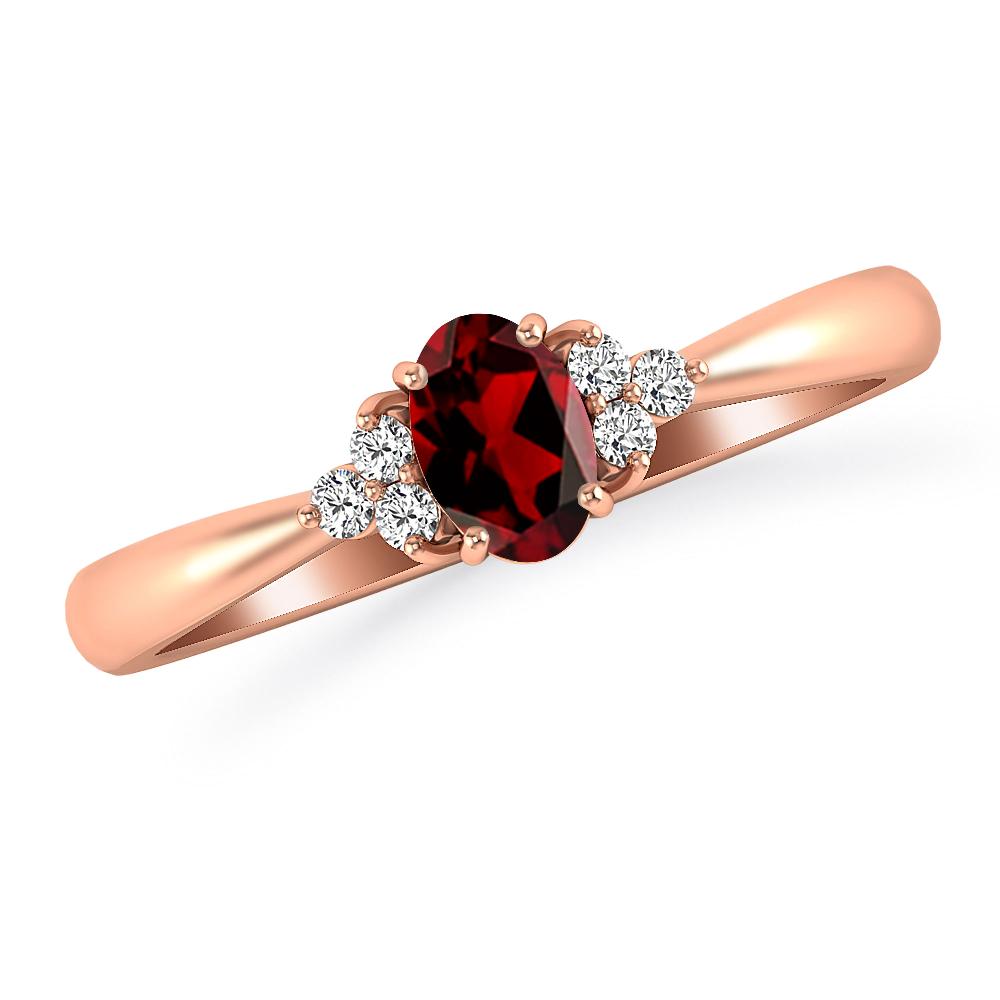 Rose Gold - Garnet