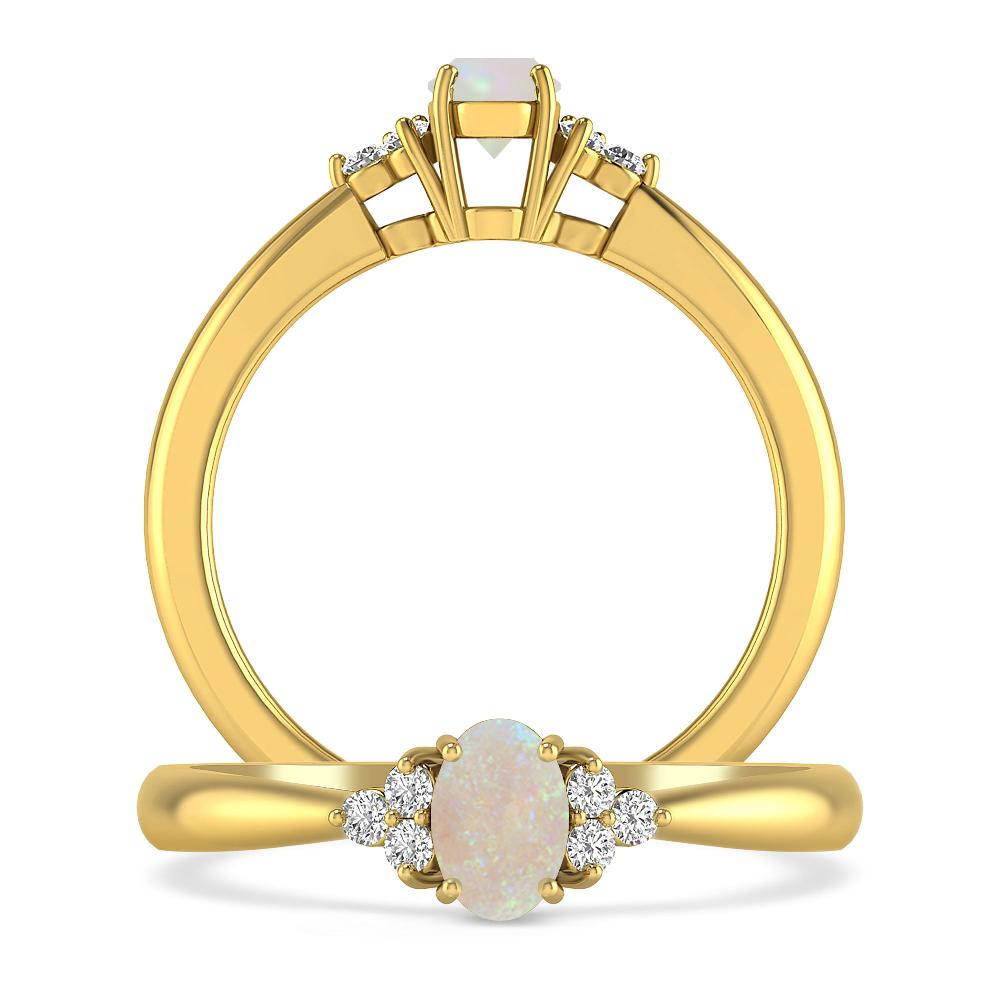 Yellow Gold - Opal