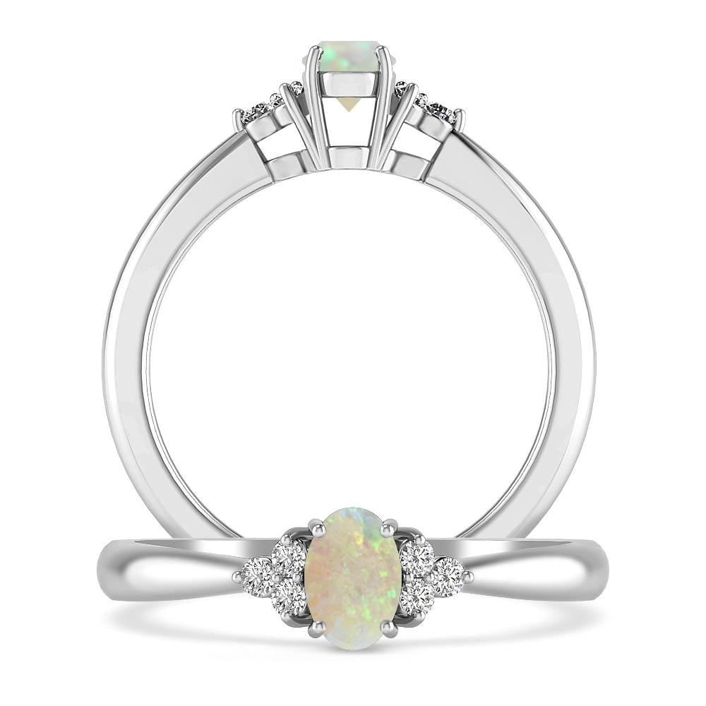 White Gold - Opal