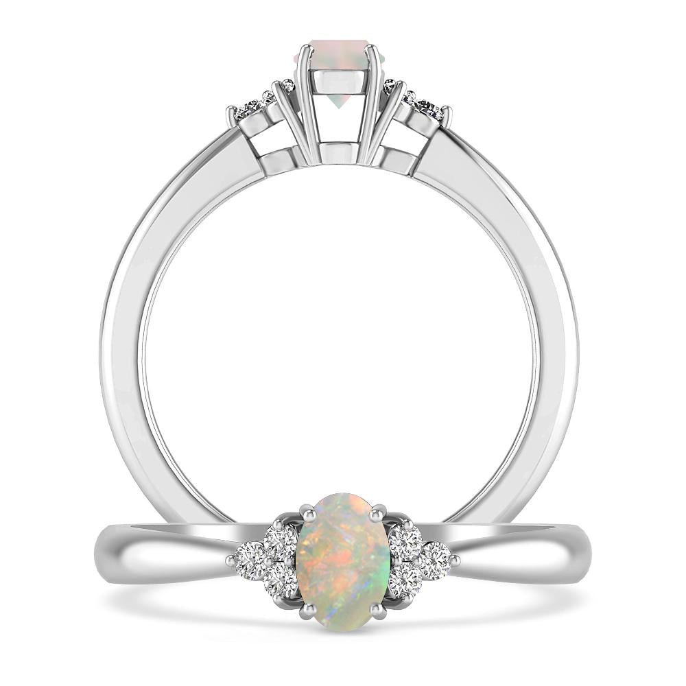 White Gold - Opal