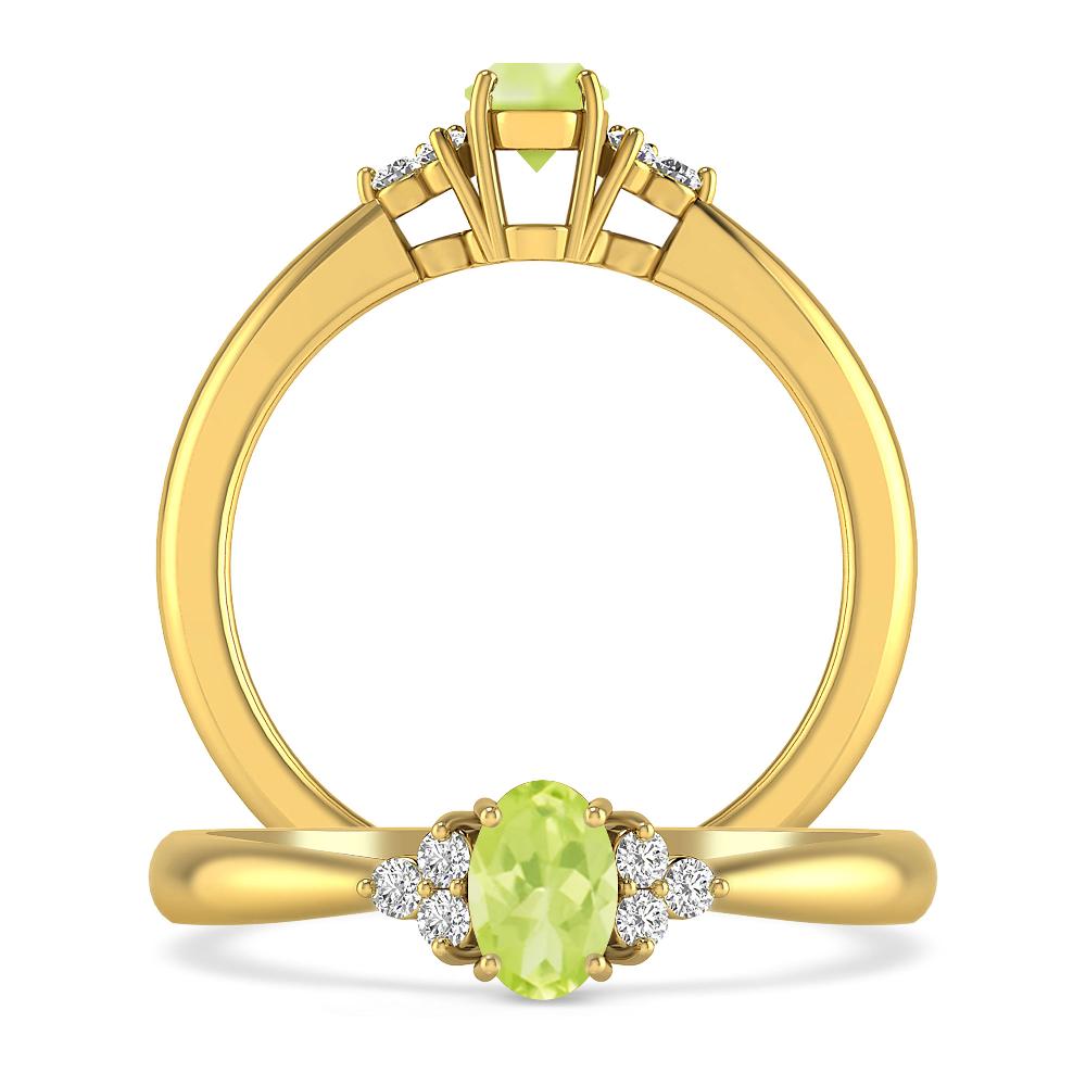 Yellow Gold - Peridot