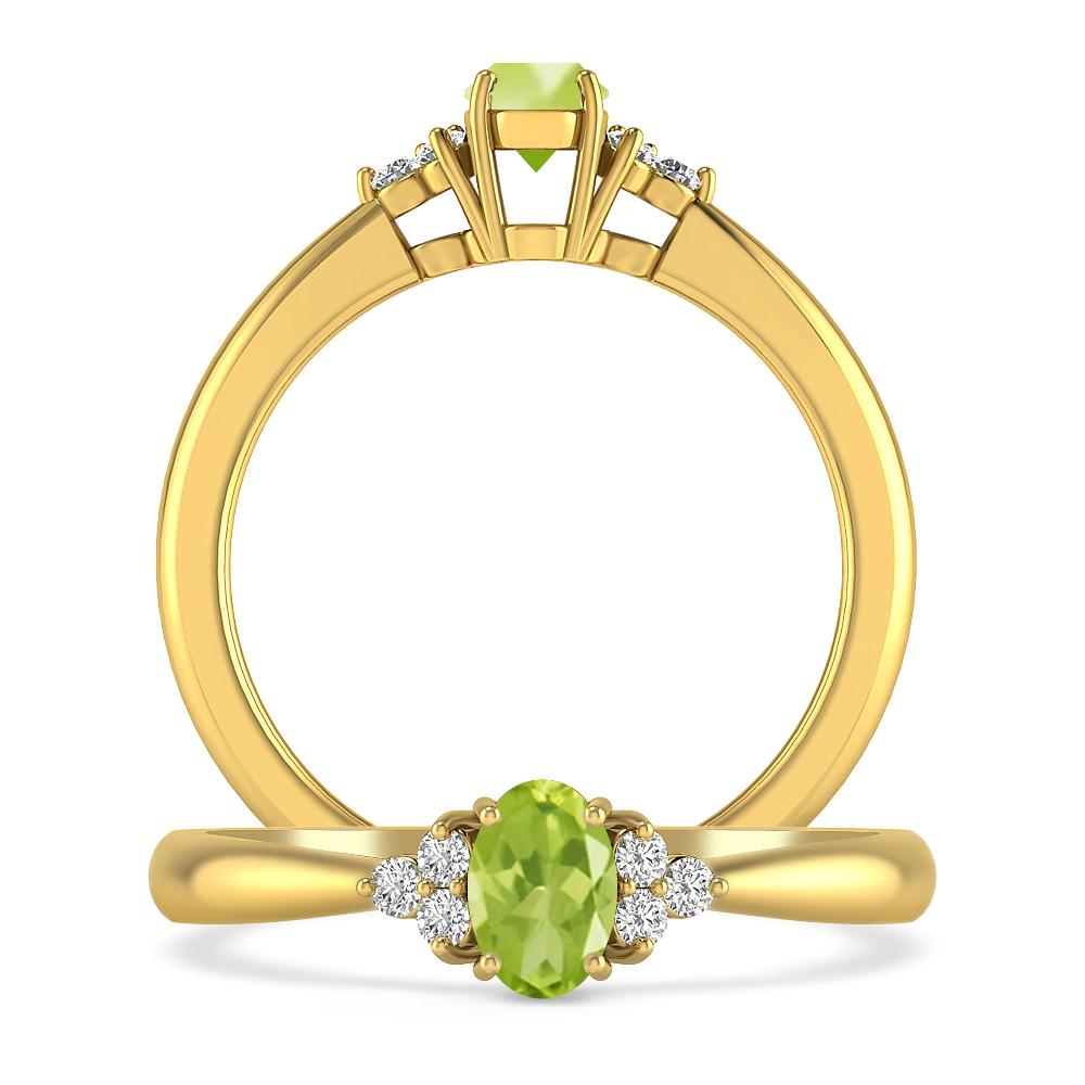 Yellow Gold - Peridot