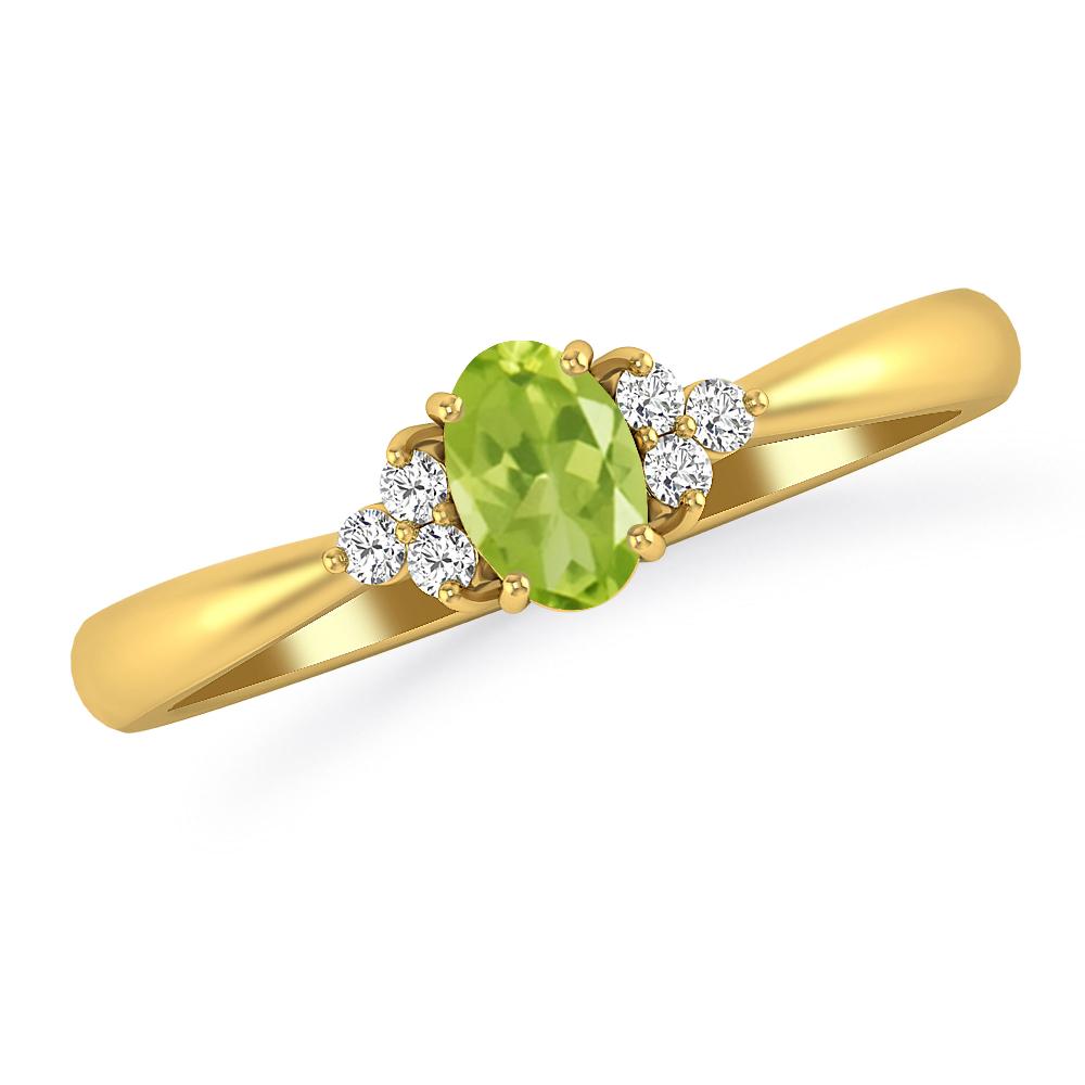 Yellow Gold - Peridot