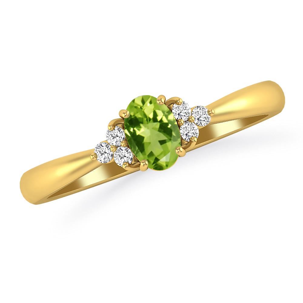 Yellow Gold - Peridot