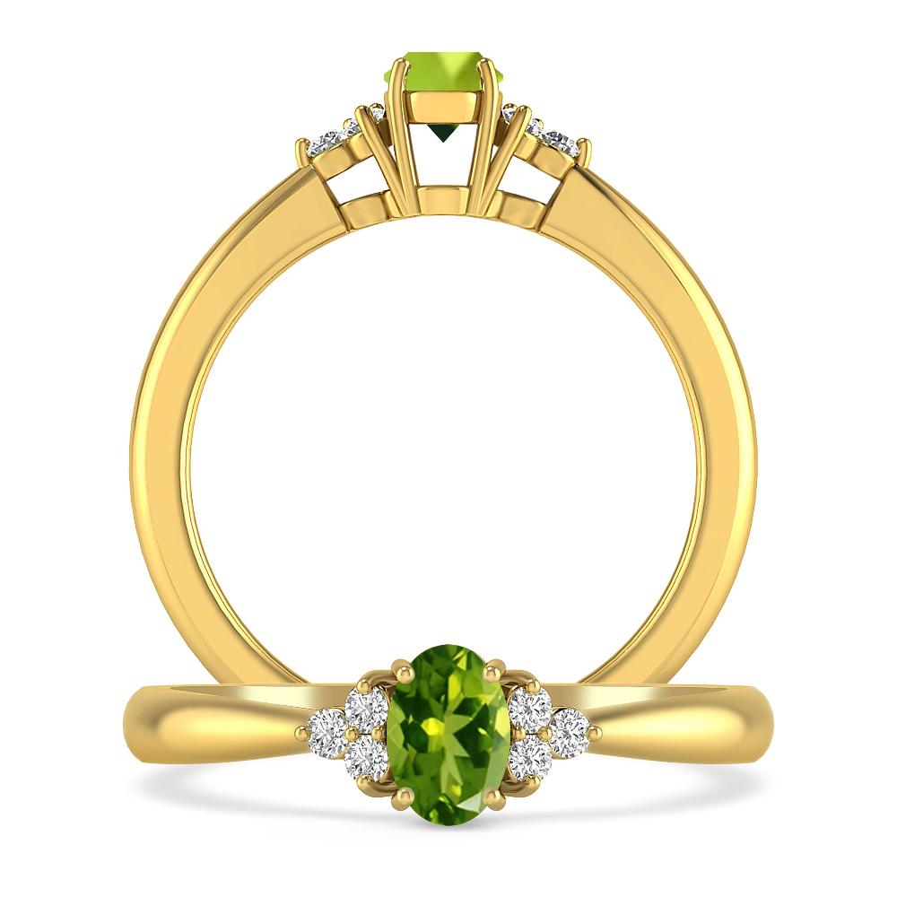 Yellow Gold - Peridot