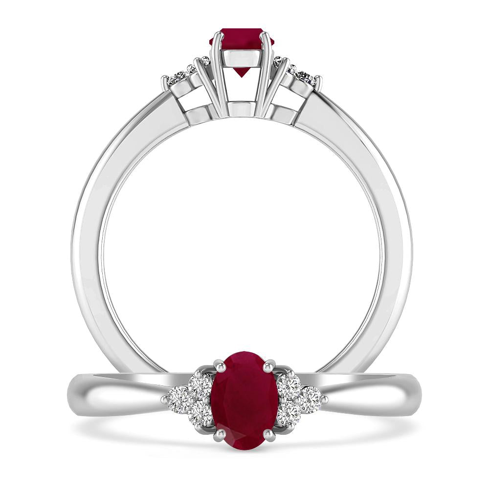 White Gold - Ruby