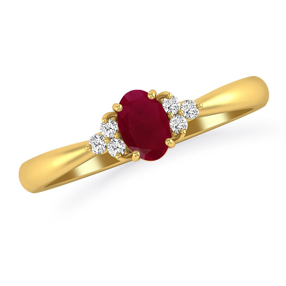 Yellow Gold - Ruby