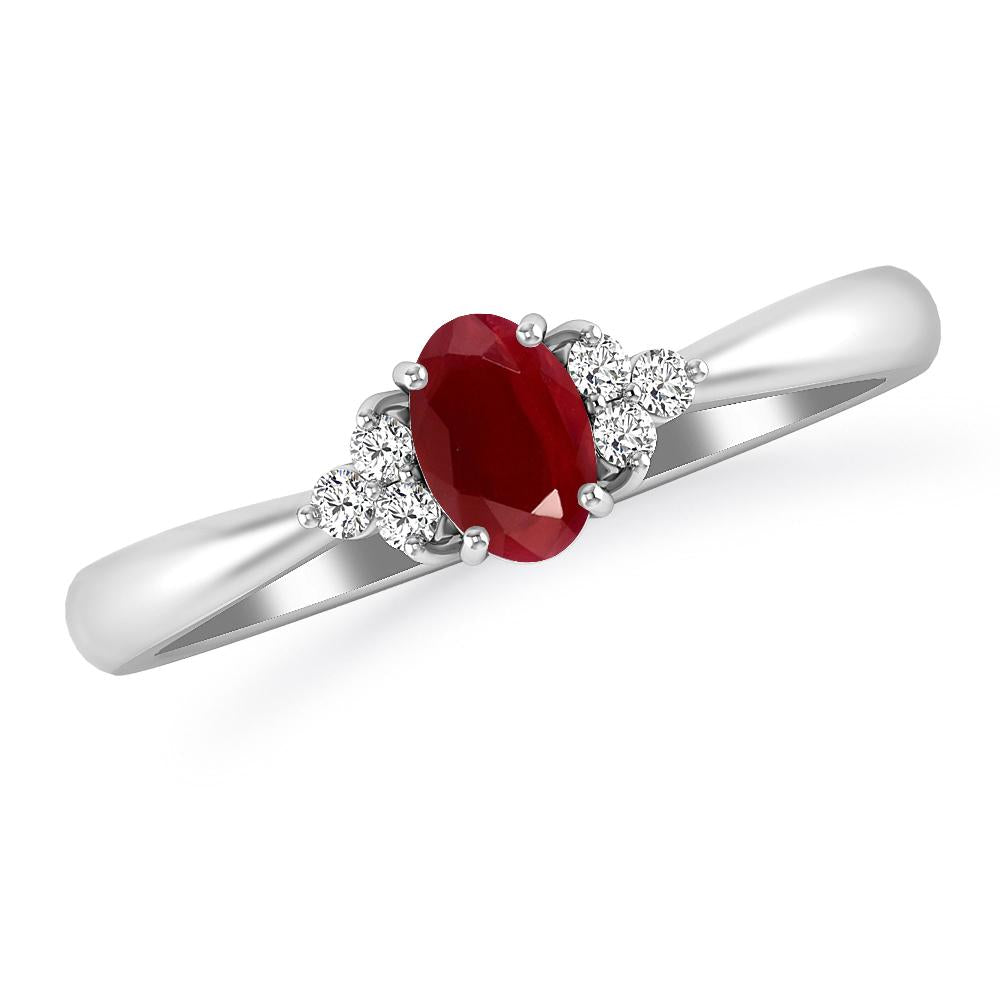 White Gold - Ruby