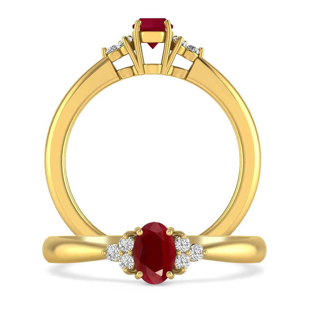 Yellow Gold - Ruby