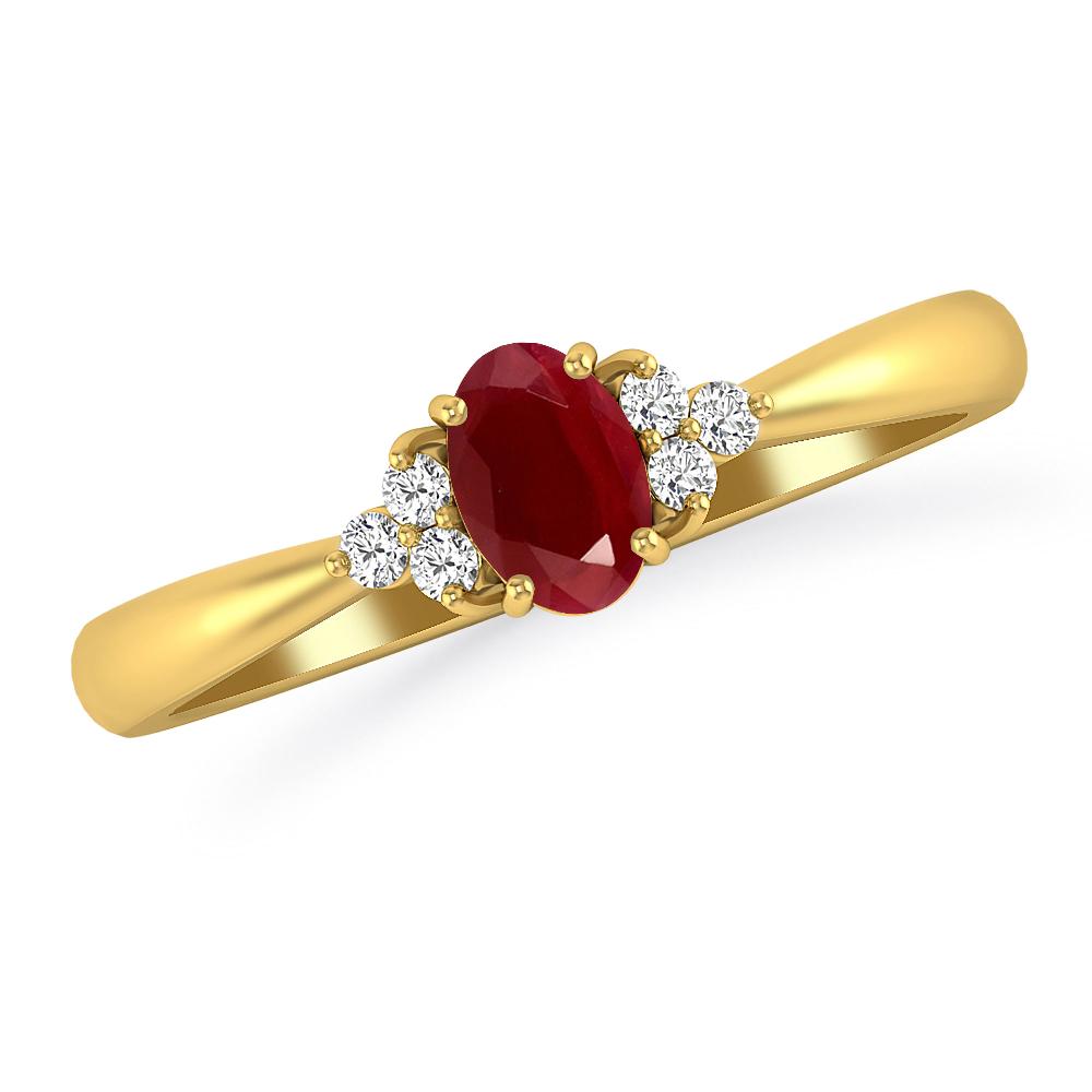 Yellow Gold - Ruby