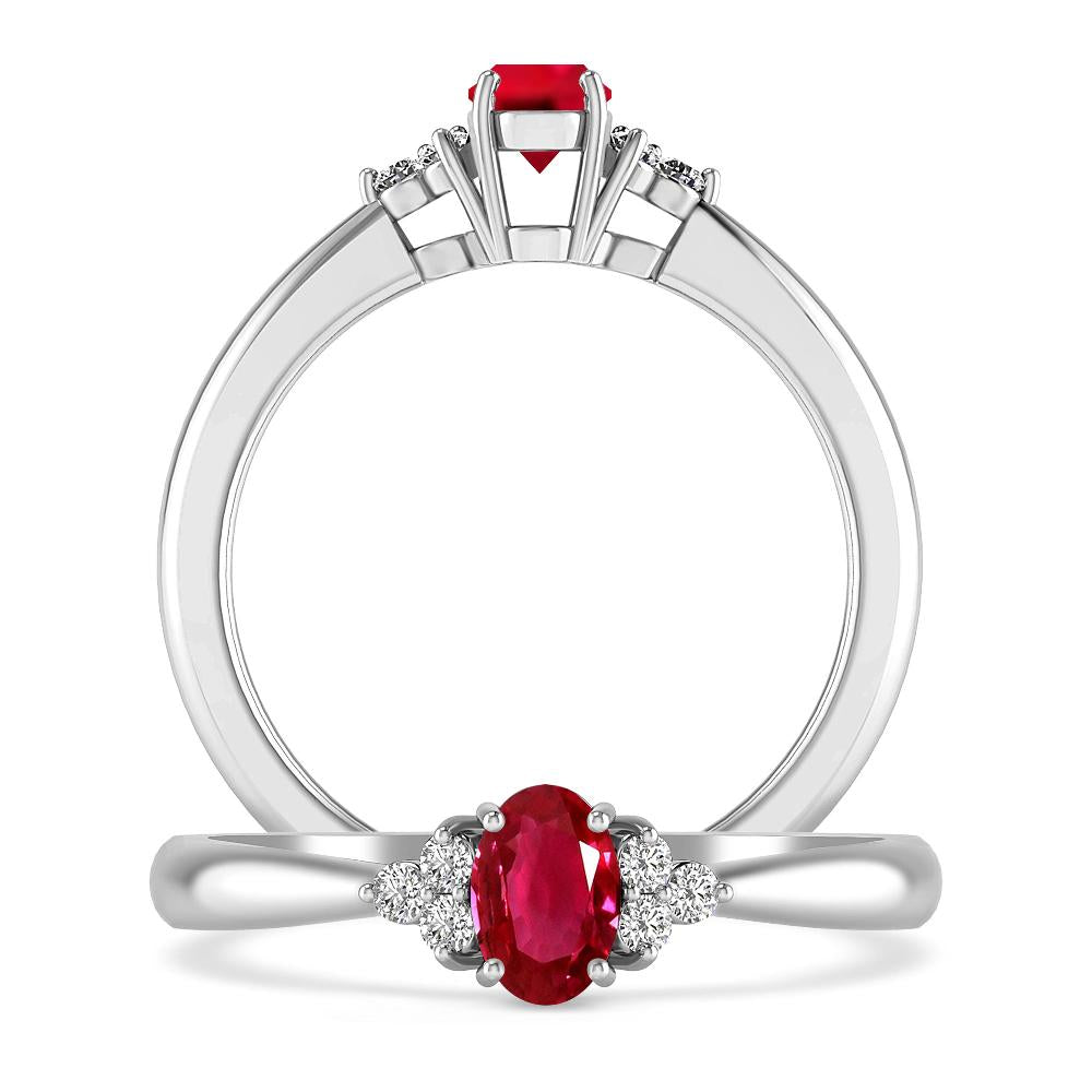 White Gold - Ruby