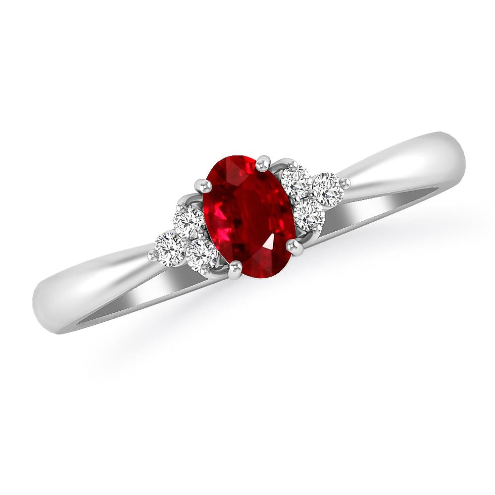 White Gold - Ruby