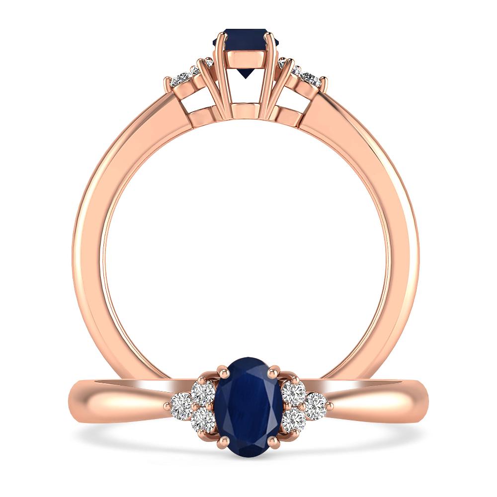 Rose Gold - Sapphire