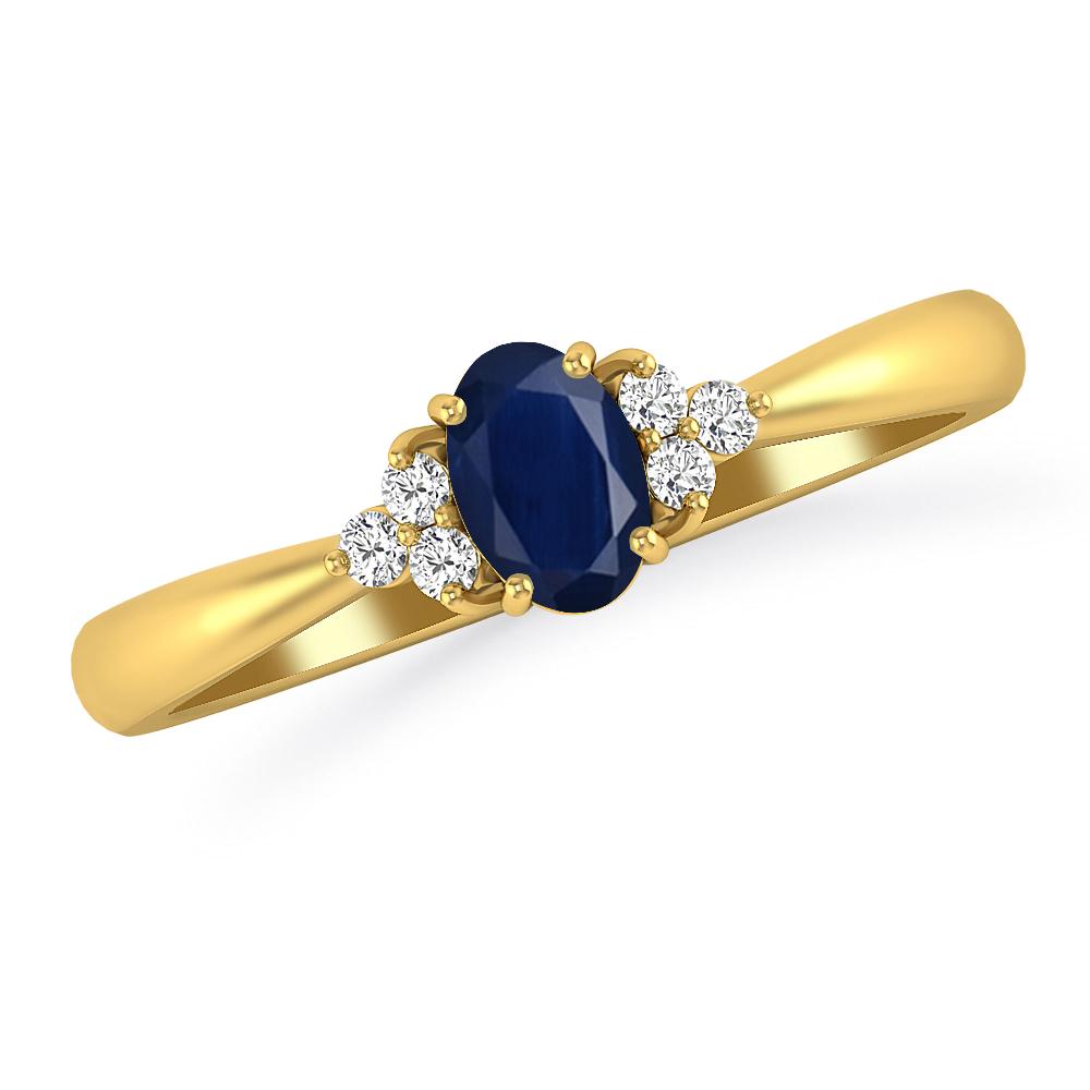 Yellow Gold - Sapphire