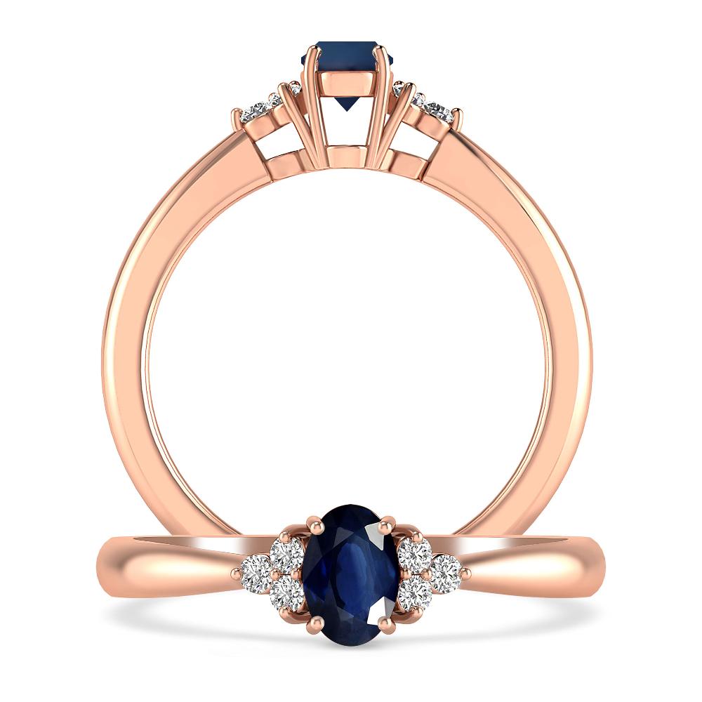 Rose Gold - Sapphire