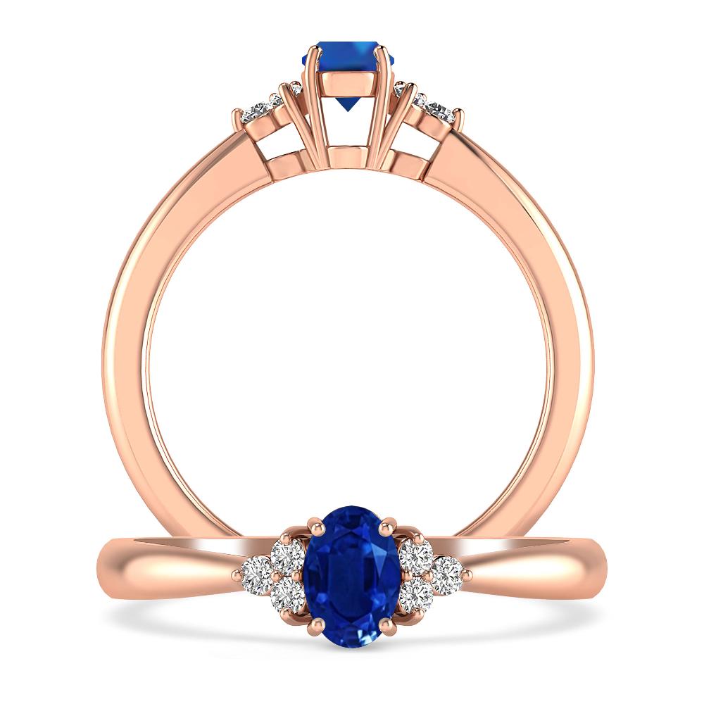 Rose Gold - Sapphire