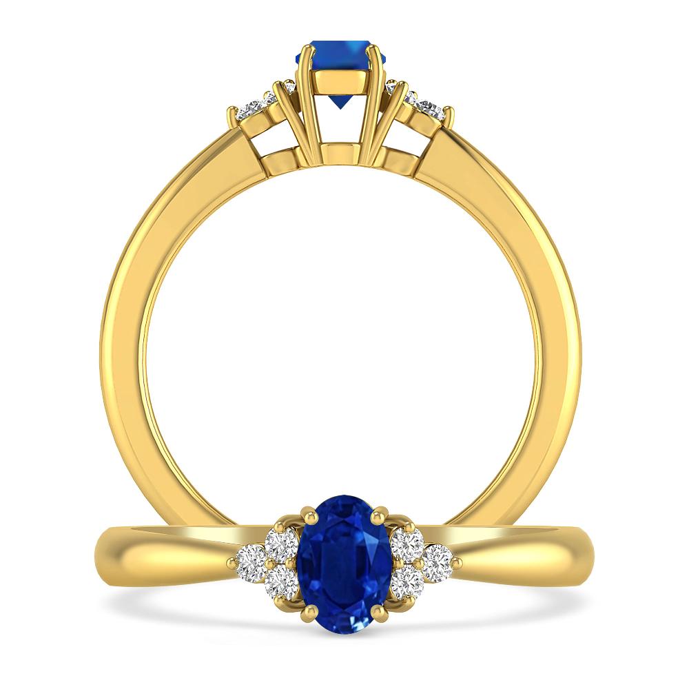 Yellow Gold - Sapphire