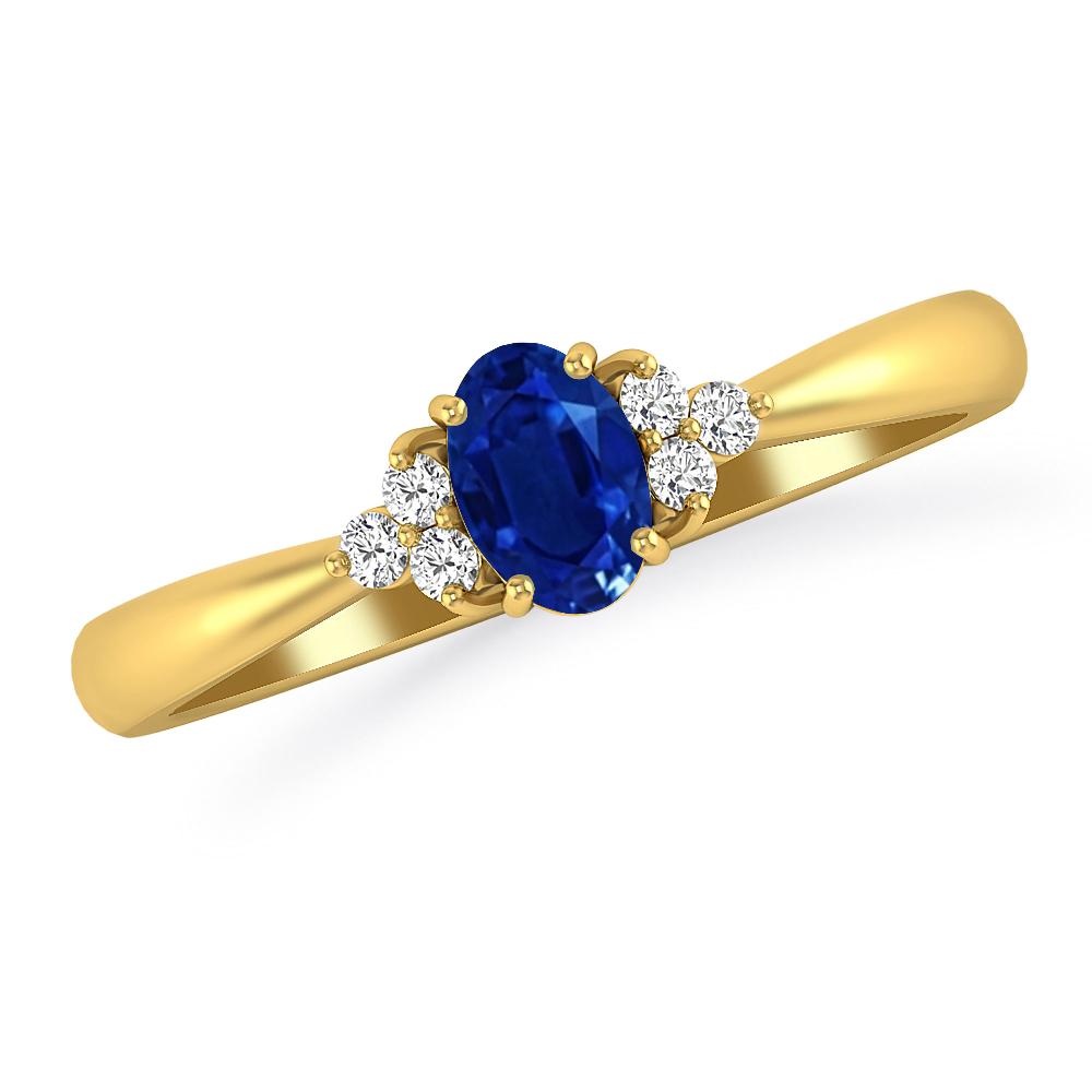 Yellow Gold - Sapphire