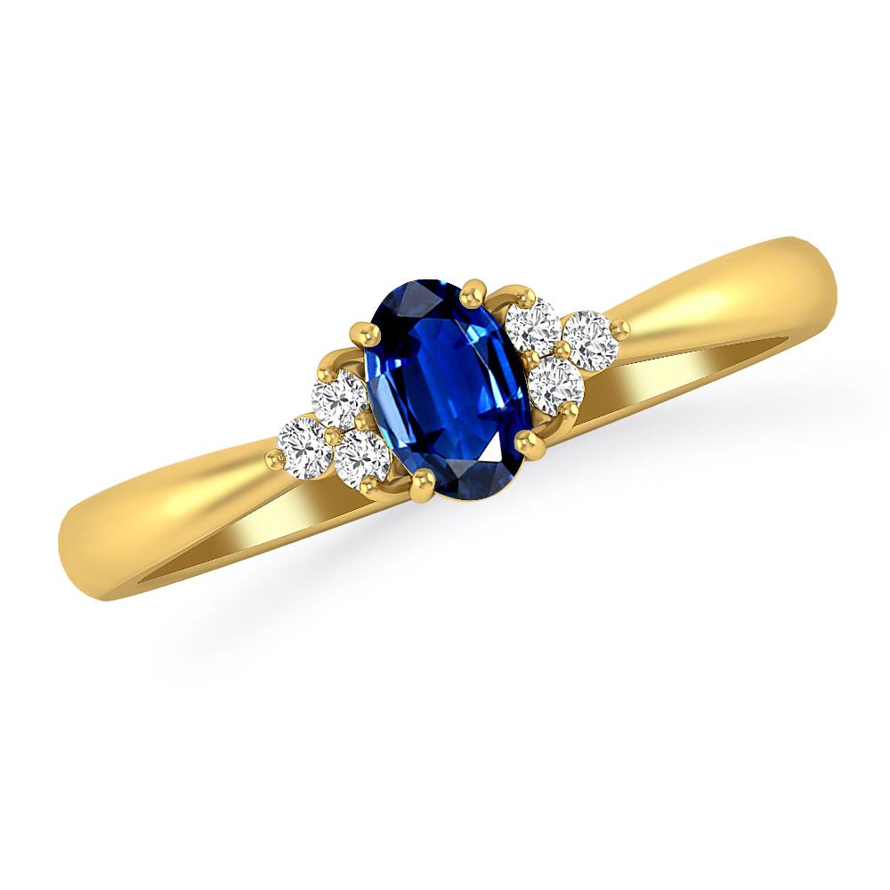 Yellow Gold - Sapphire