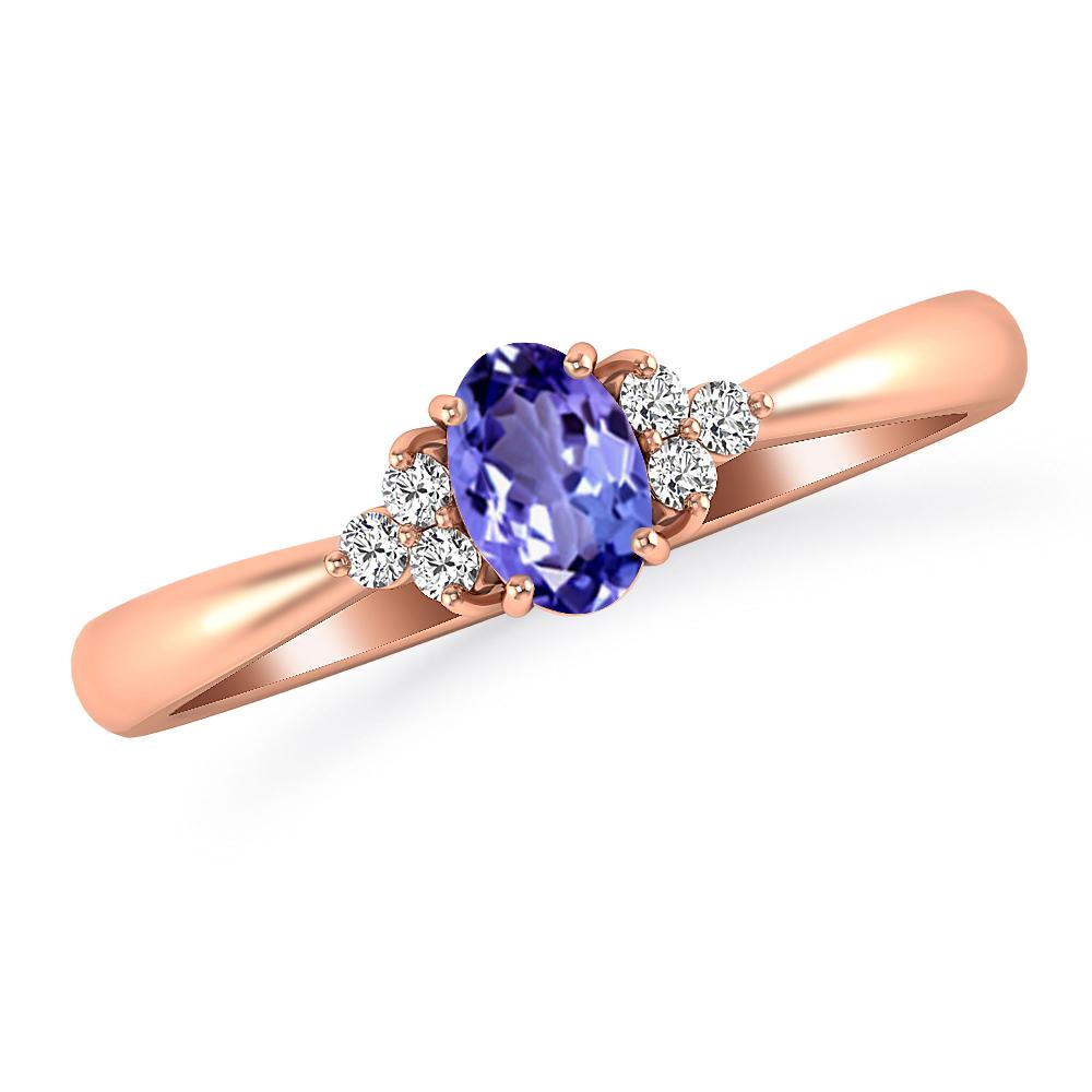 Rose Gold - Tanzanite