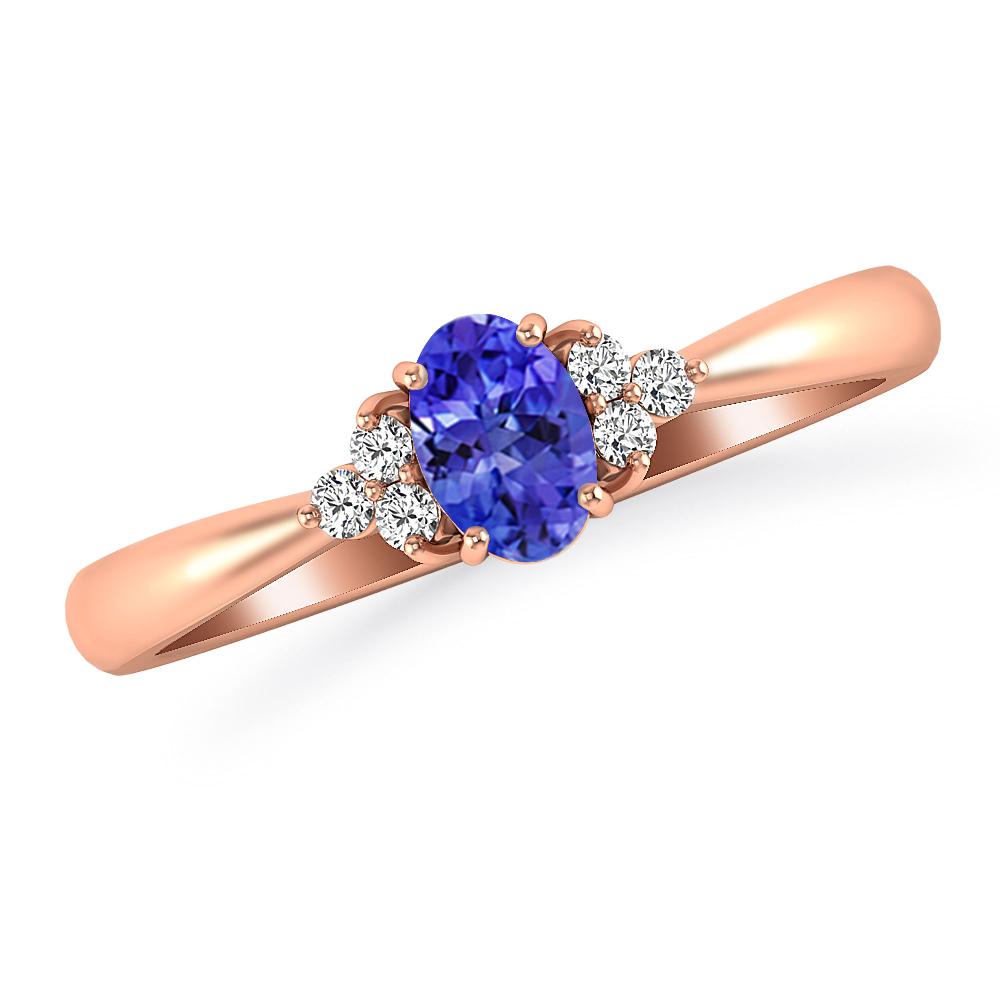 Rose Gold - Tanzanite