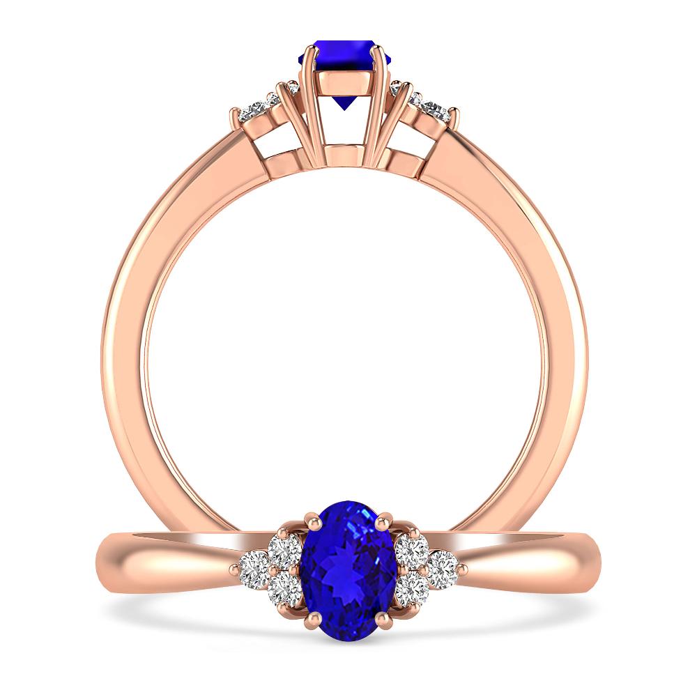 Rose Gold - Tanzanite