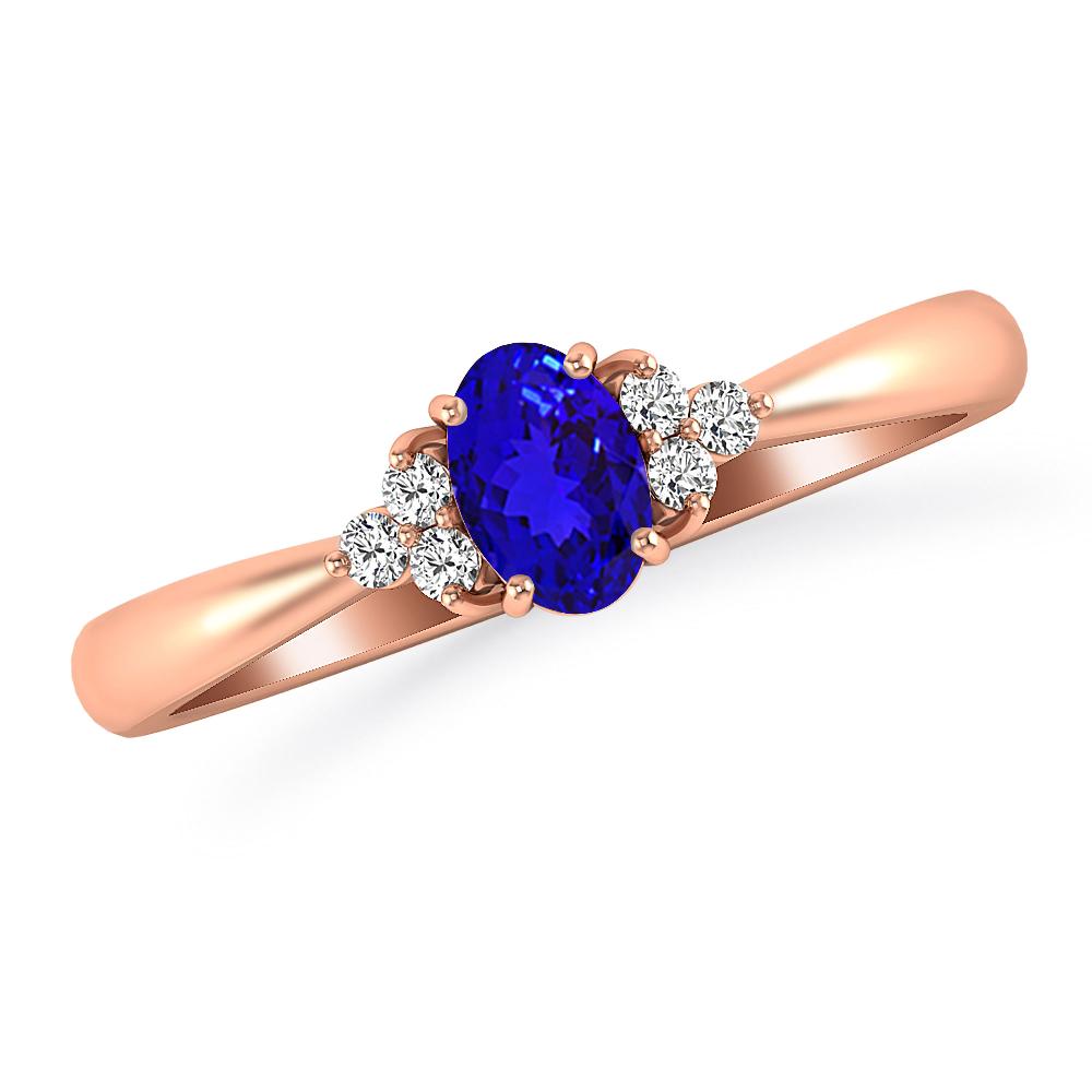 Rose Gold - Tanzanite