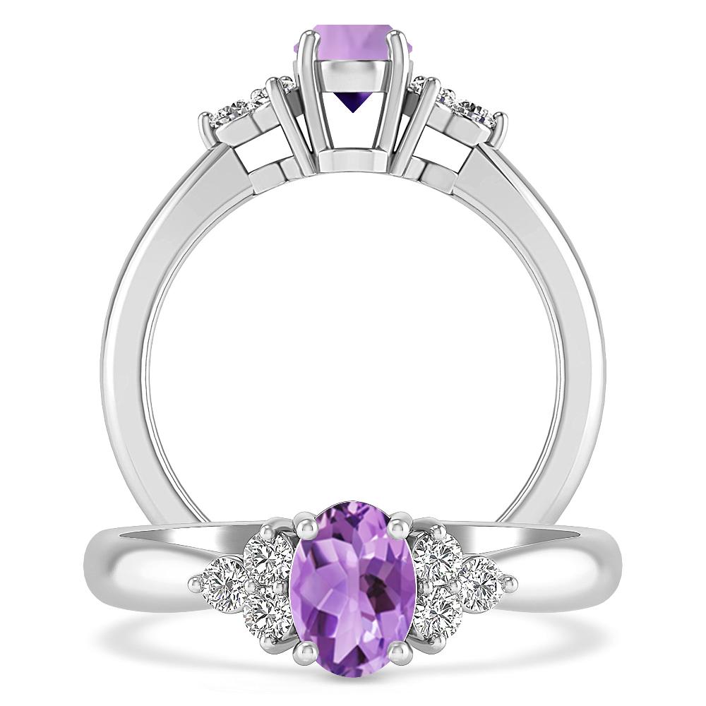 White Gold - Amethyst