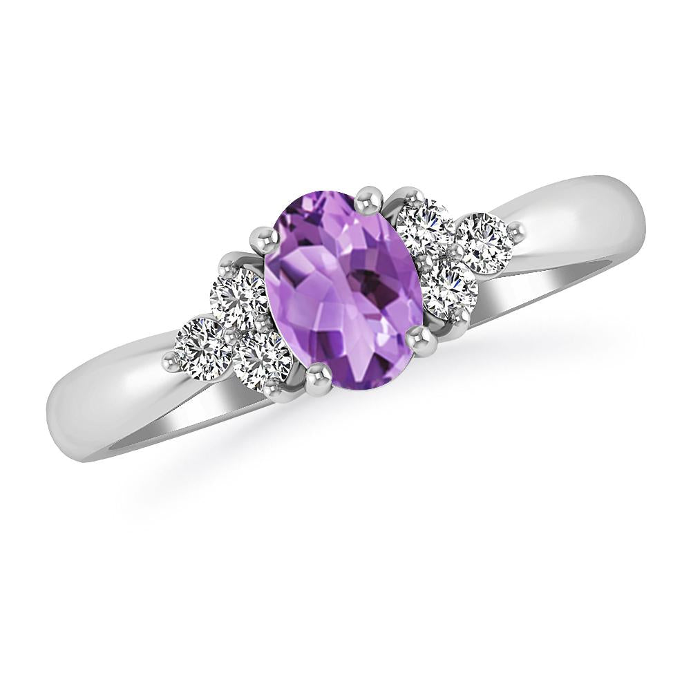 White Gold - Amethyst