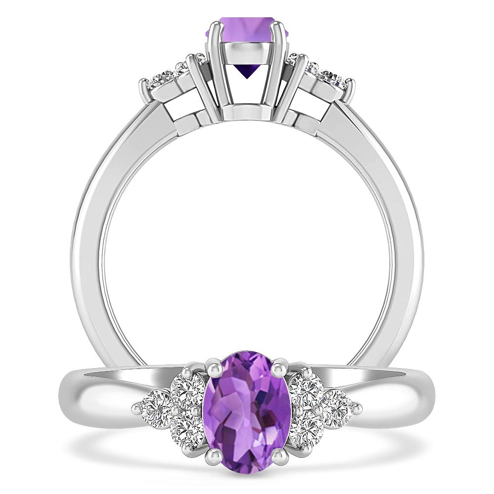 White Gold - Amethyst