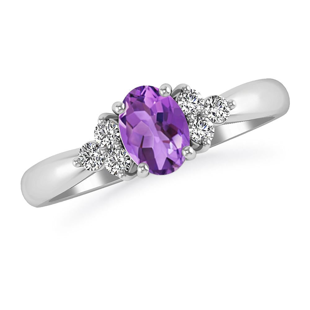 White Gold - Amethyst