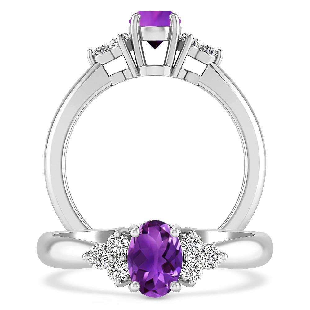 White Gold - Amethyst