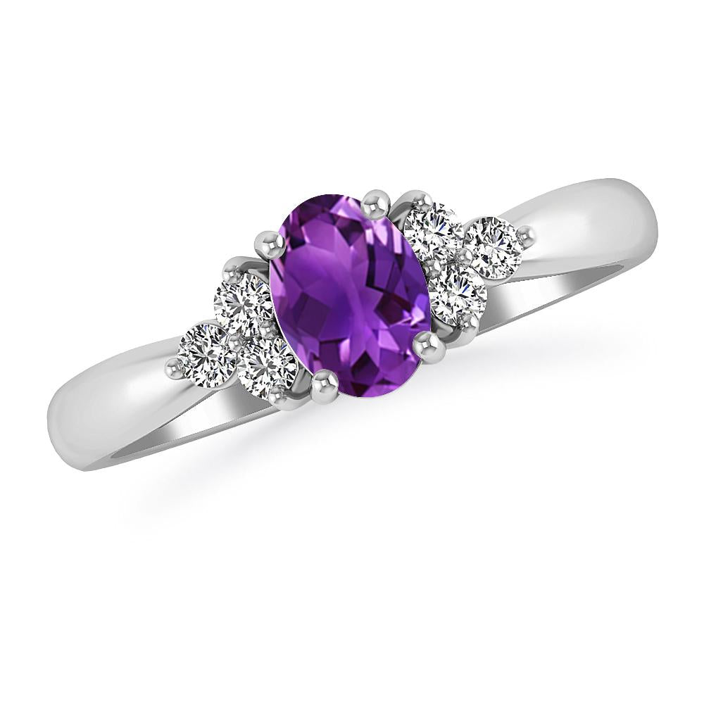 White Gold - Amethyst