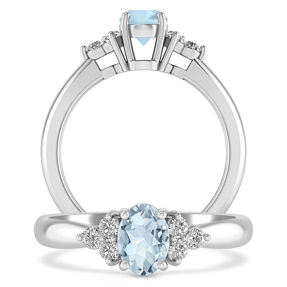 White Gold - Aquamarine