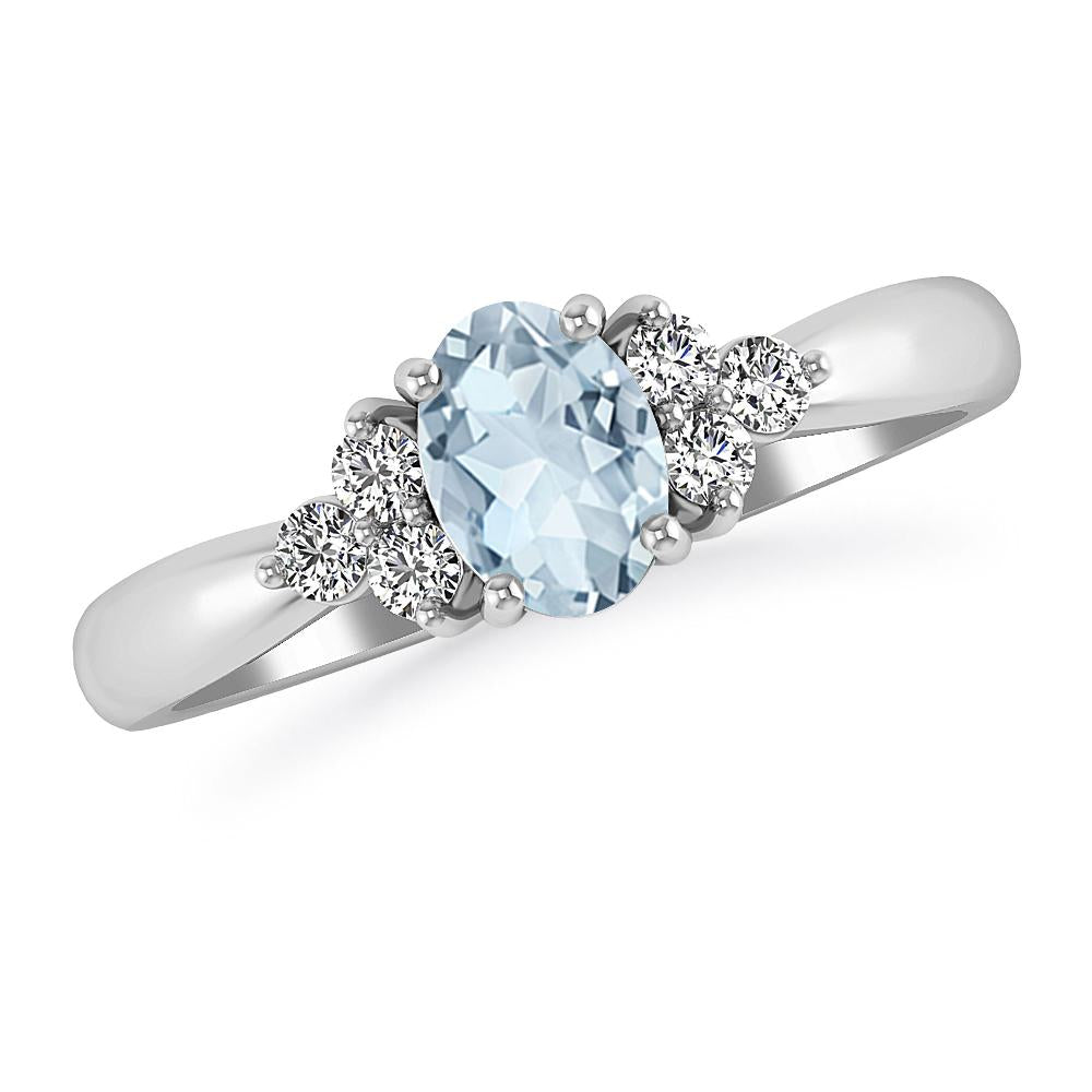 White Gold - Aquamarine