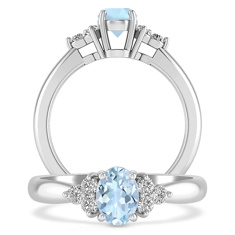 White Gold - Aquamarine