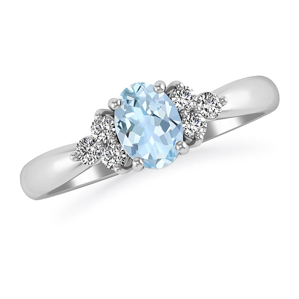 White Gold - Aquamarine