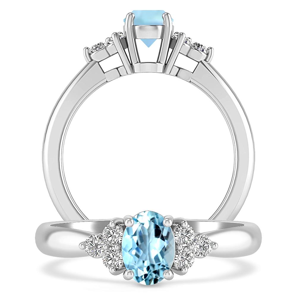 White Gold - Aquamarine