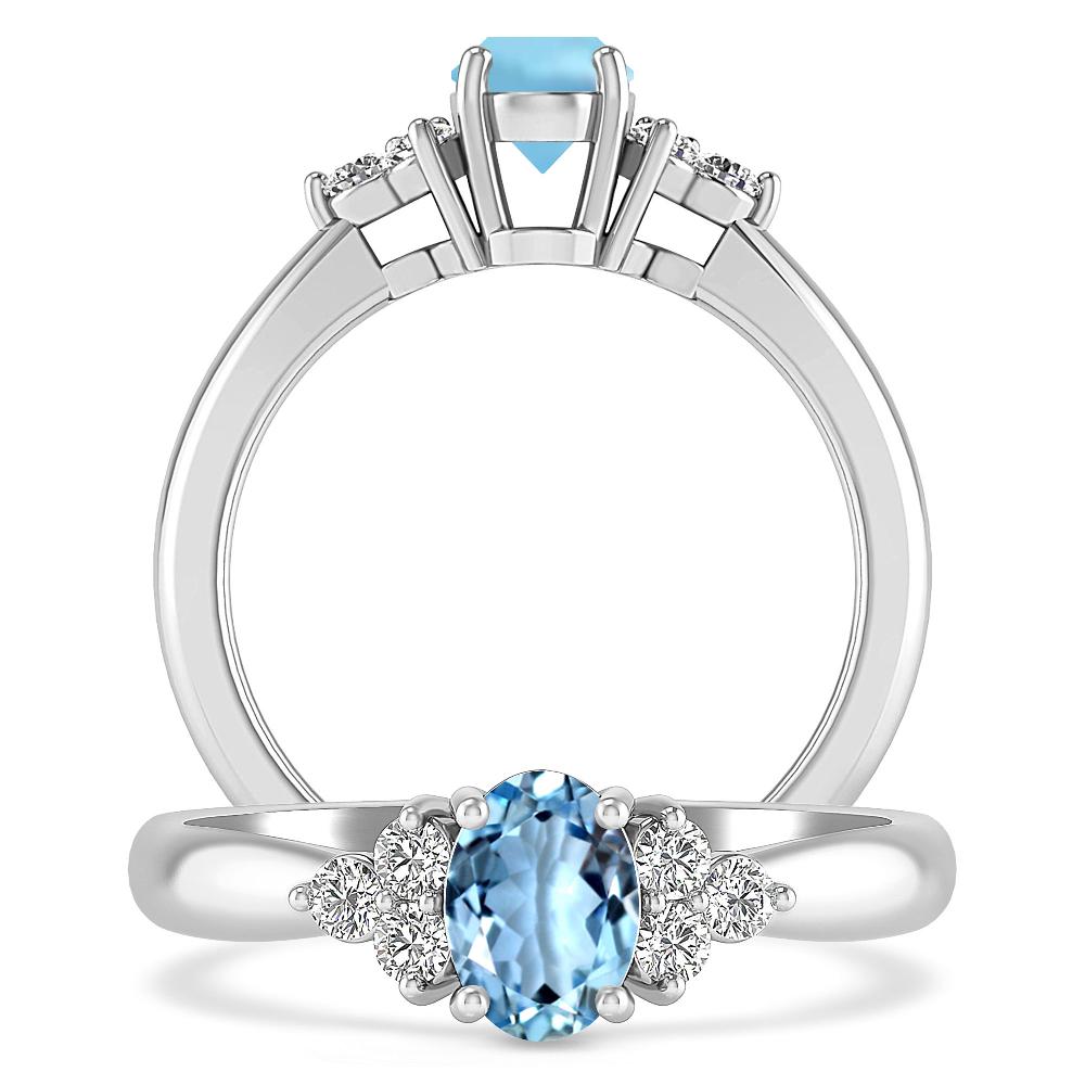 White Gold - Aquamarine