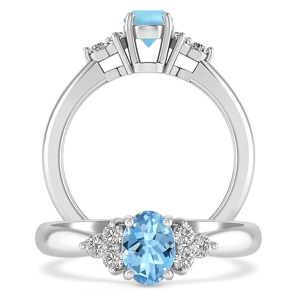 White Gold - Aquamarine