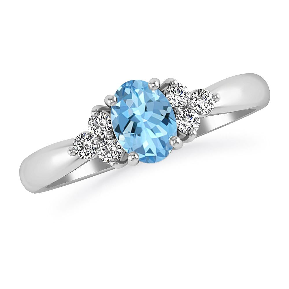 White Gold - Aquamarine