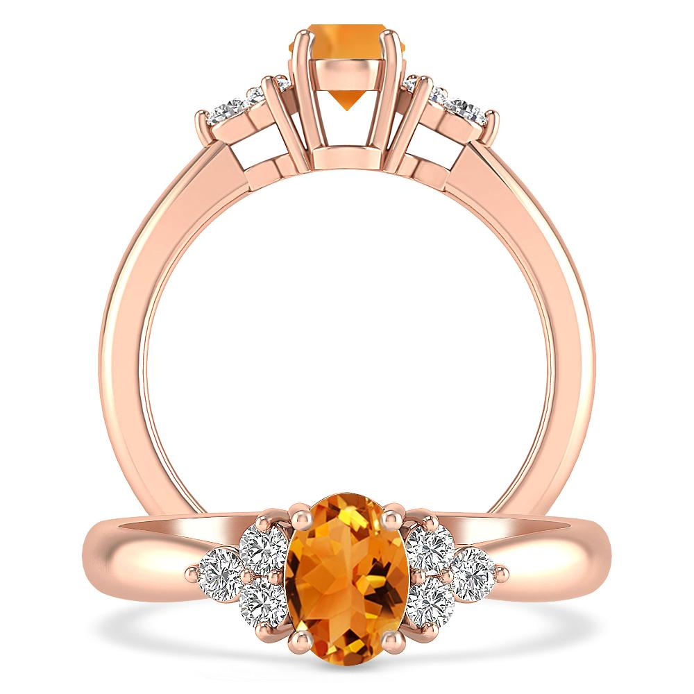 Rose Gold - Citrine