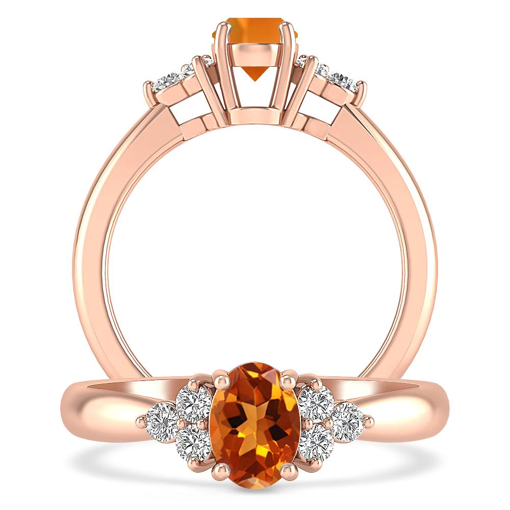 Rose Gold - Citrine