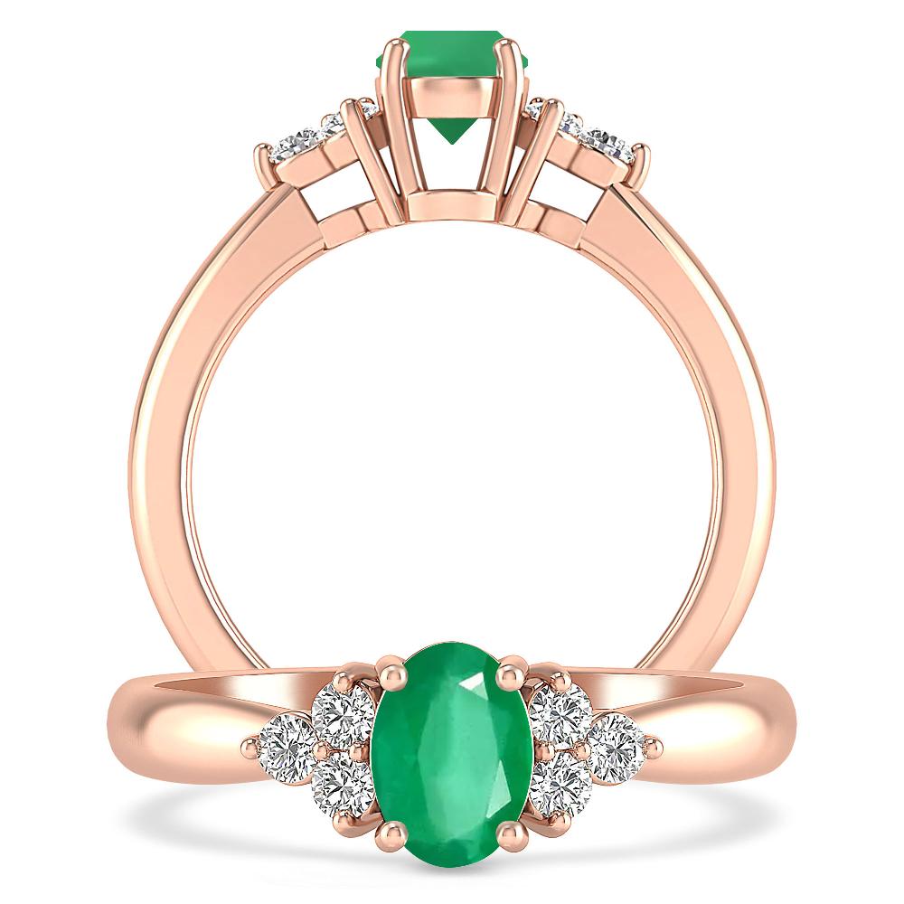 Rose Gold - Emerald