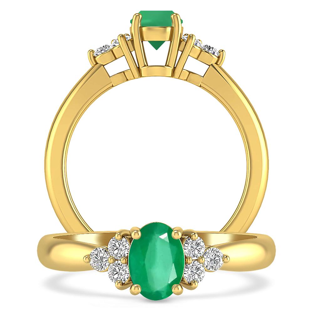 Yellow Gold - Emerald